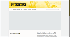Desktop Screenshot of entrack-pol.com.pl